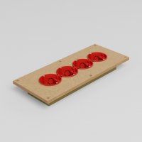 Звукоизоляционный подрозетник 4-секционный SoundGuard GL-BOX 4